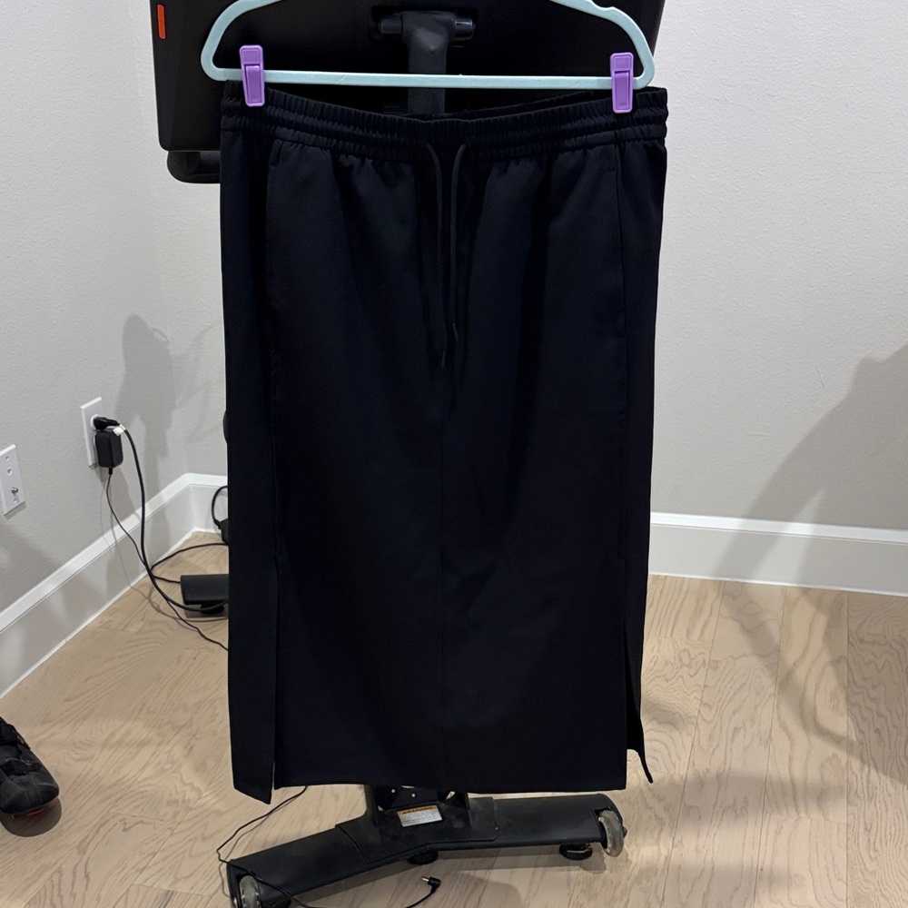 Athleta Black Drawstring Skirt